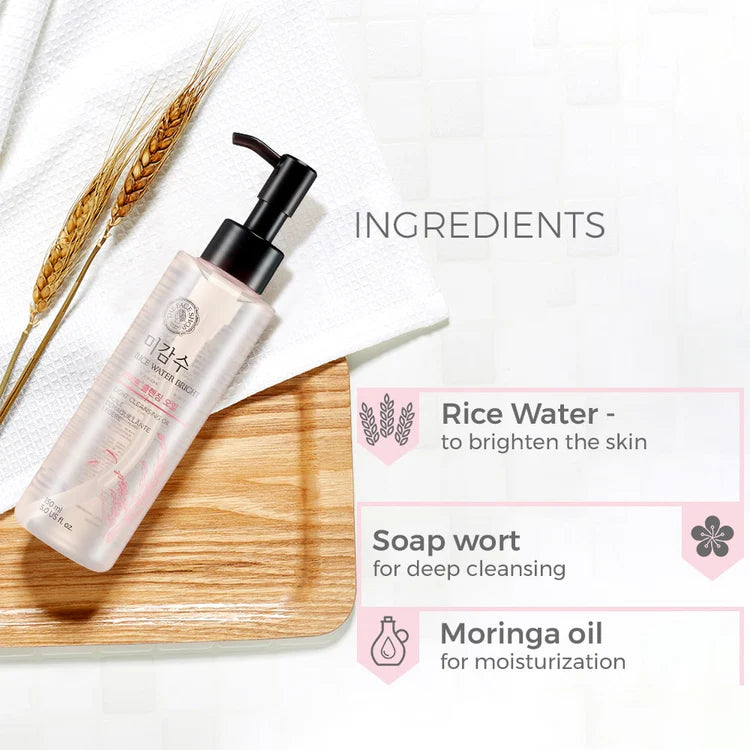 THE FACE SHOP - Rice Water Bright Rich Facial Cleansing Oil 150ml