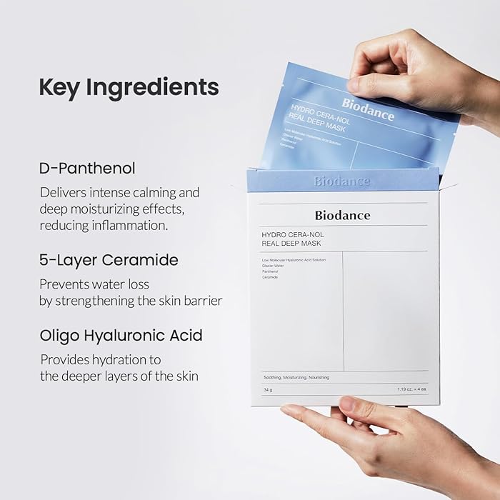 BIODANCE Hydro Cera-Nol Real Deep Mask Sheet 4ae * 34g