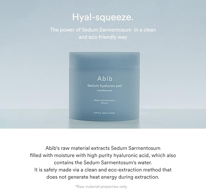 Abib Sedum Hyaluron Pad Hydrating Touch (75pads)