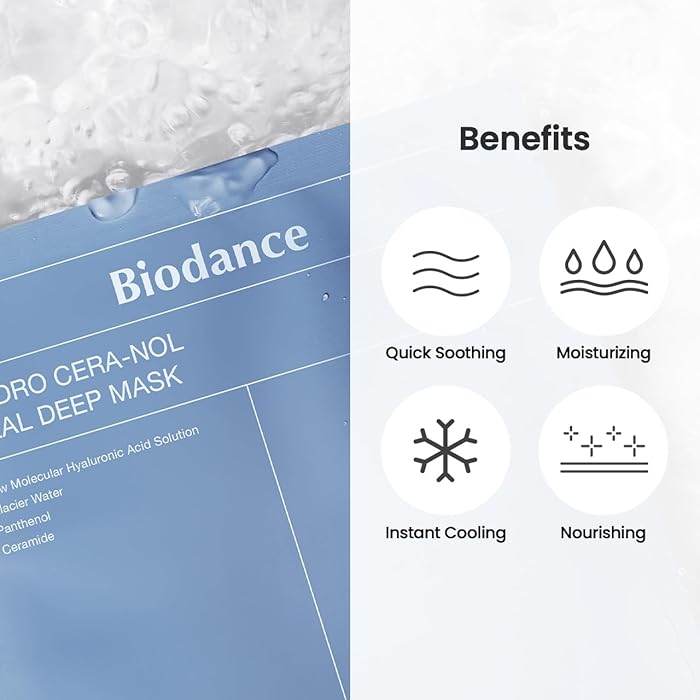 BIODANCE Hydro Cera-Nol Real Deep Mask Sheet 4ae * 34g