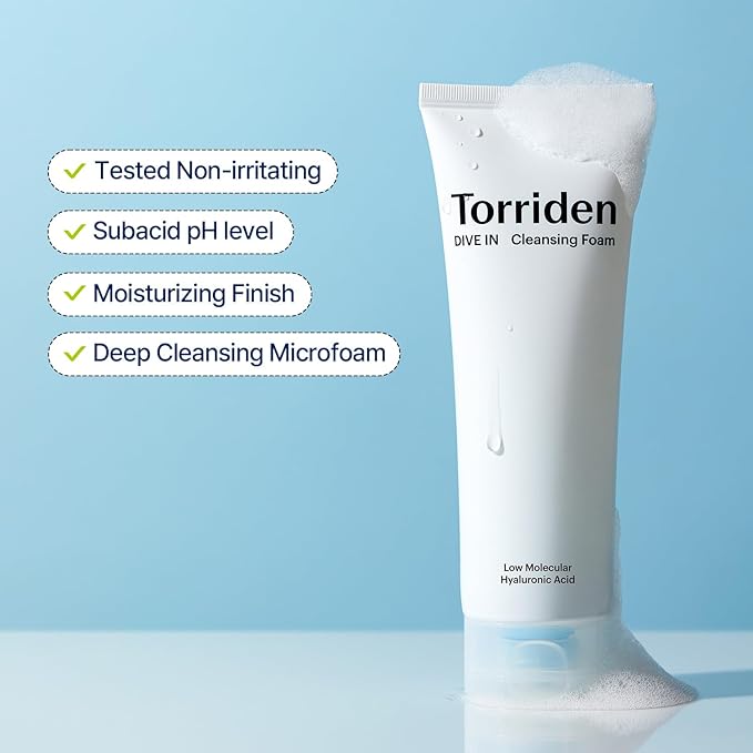 Torriden DIVE-IN Low Molecular Hyaluronic Acid Cleansing Foam 150ml