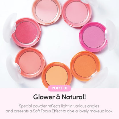 ETUDE Lovely Cookie Blusher PK004 Peach Choux Wafers 4g (limited quantity)