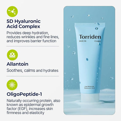 Torriden DIVE-IN Low Molecular Hyaluronic Acid Cream