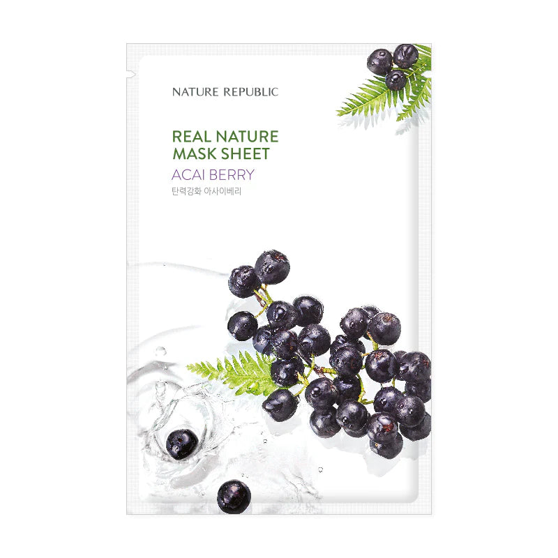 Nature Republic Real Nature Mask Sheet Acai Berry 1pc