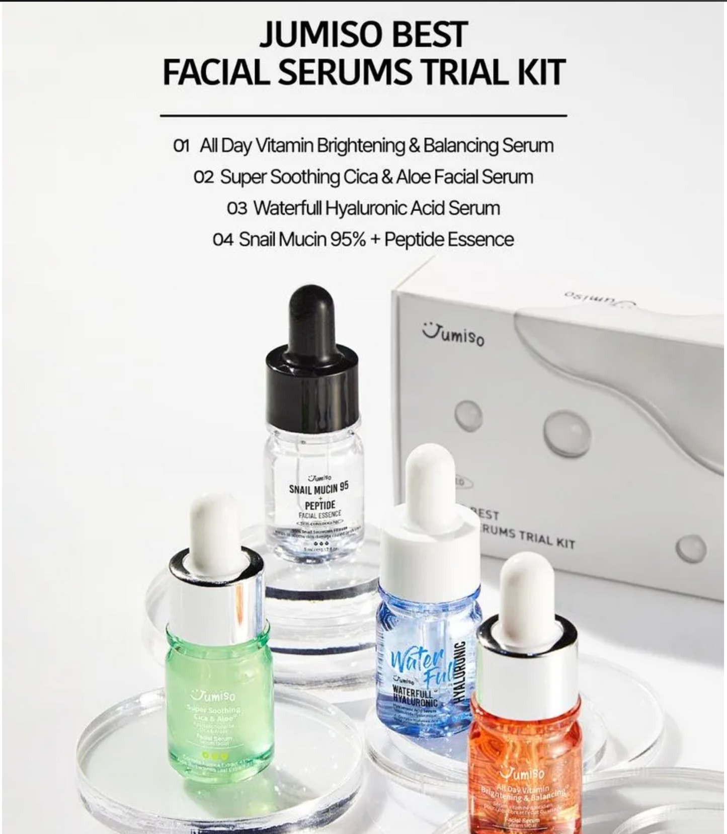 Jumiso Best Serum Tial Kits (5ml * 4 EA) Sample Mini Deluxe