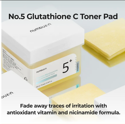 Numbuzin No.5 Vitamin-Niacinamide Concentrated Pad 180ml (70 Pads)