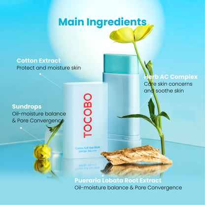 TOCOBO Cotton Soft Sun Stick SPF50+ PA++++ 19g