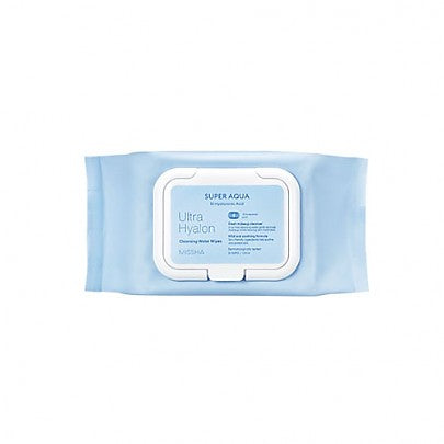 MISSHA Super Aqua Ultra Hyalron Cleansing Water Wipes 30pcs